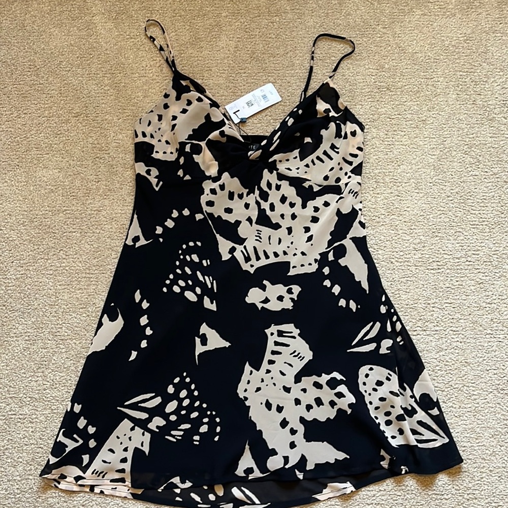 🐴NWT Dynamite Black and Tan Mini Dress